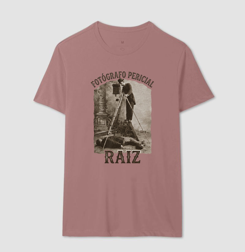 Camiseta "Fotógrafo Pericial Raiz" | Homenagem Vintage