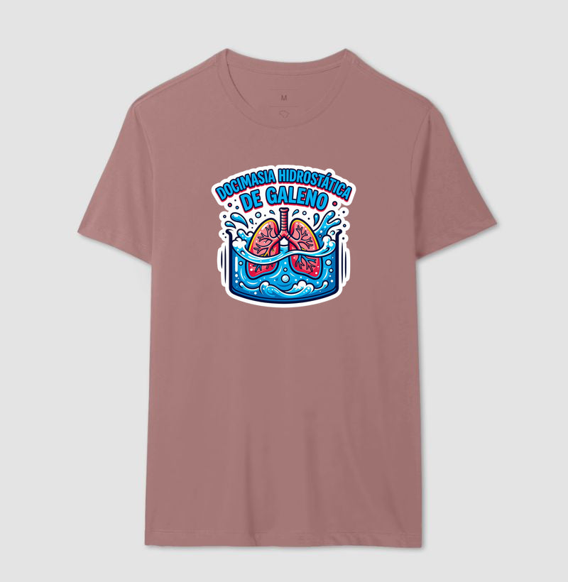 Camiseta Medicina Legal "Docimasia de Galeno" | O Teste do Primeiro Fôlego