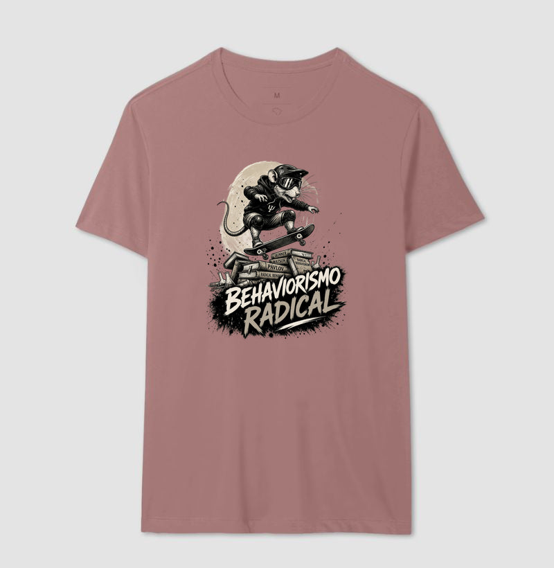 Camiseta Psicologia "Behaviorismo Radical" | Skate Rat & B.F. Skinner