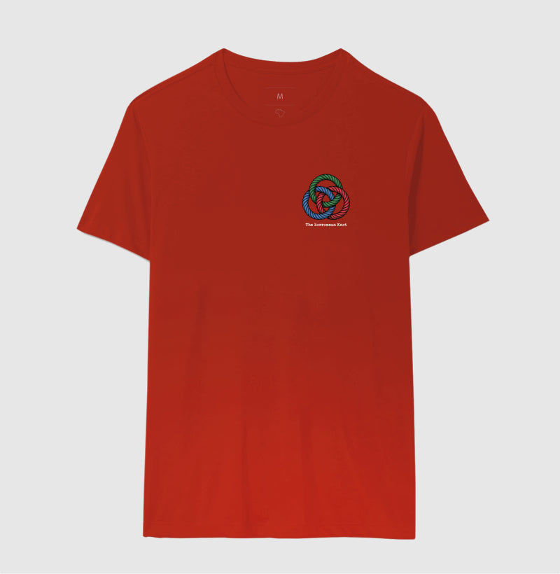 Camiseta Psicanálise Lacan - O Nó Borromeano (Topologia) | Minimalista