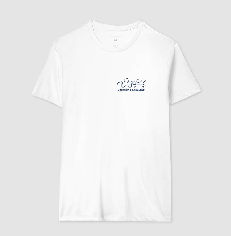 Camiseta Psicanálise Melanie Klein - Brincar é Analisar | Minimalista Line Art
