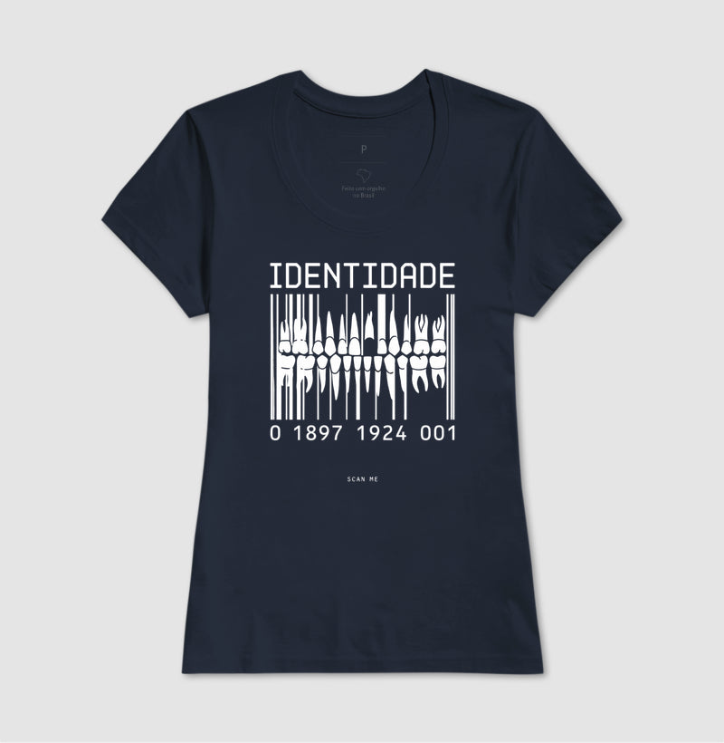 Camiseta Odontologia Forense "Identidade" | O Código Único da Dentição