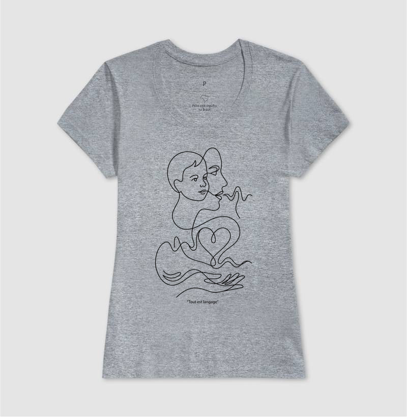 Camiseta Psicanálise Françoise Dolto - Tudo É Linguagem (Tout est langage) | Line Art Poética