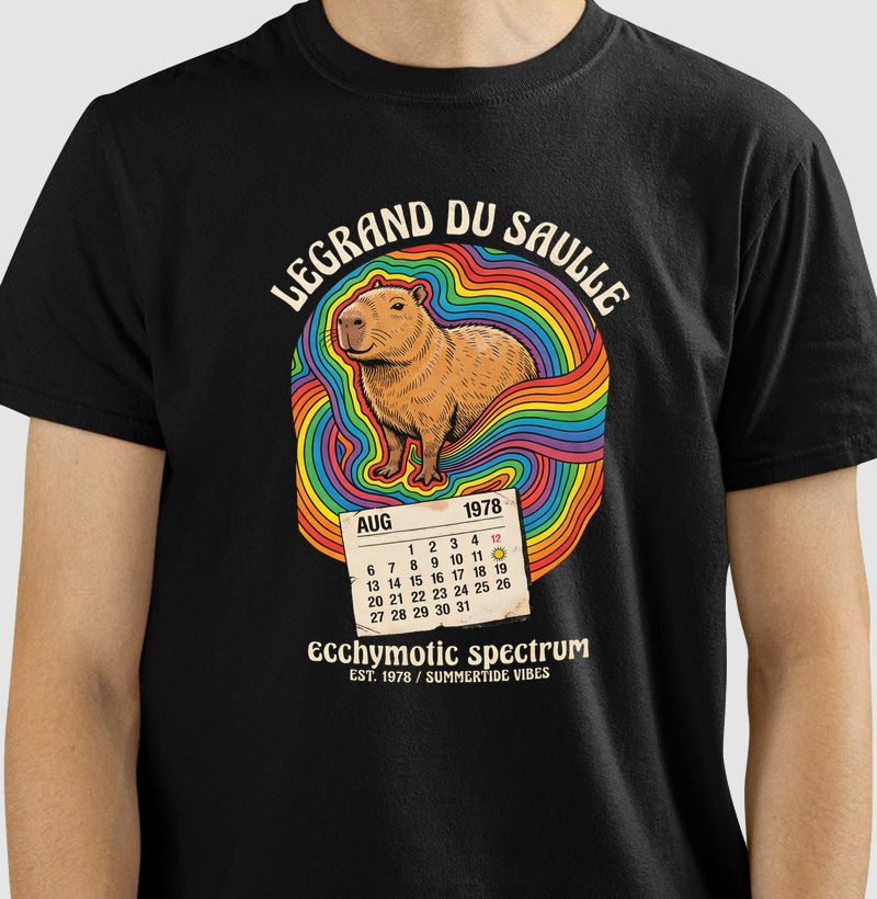 Camiseta Medicina Legal "Espectro Equimótico" | A Capivara de Legrand du Saulle