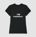 Camiseta Perícia Criminal - I Love Forensics (Coração Papiloscópico) | True Crime