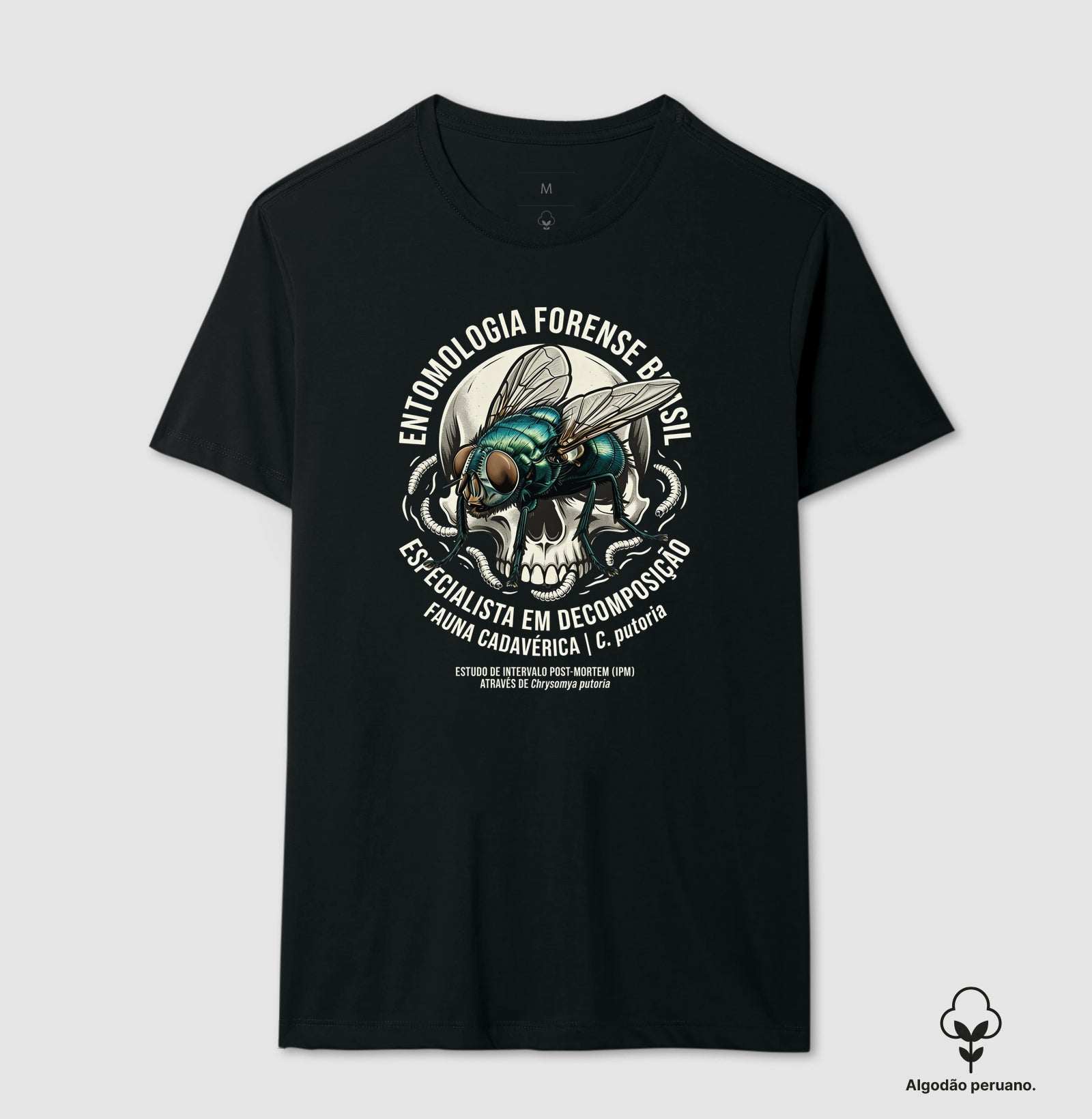 Camiseta Algodão Peruano "Entomologia Forense" | C. putoria - Especialista