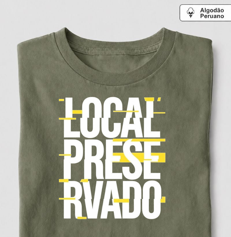 Camiseta Algodão Peruano "Local Preservado" | Perícia Criminal & Estilo Urbano