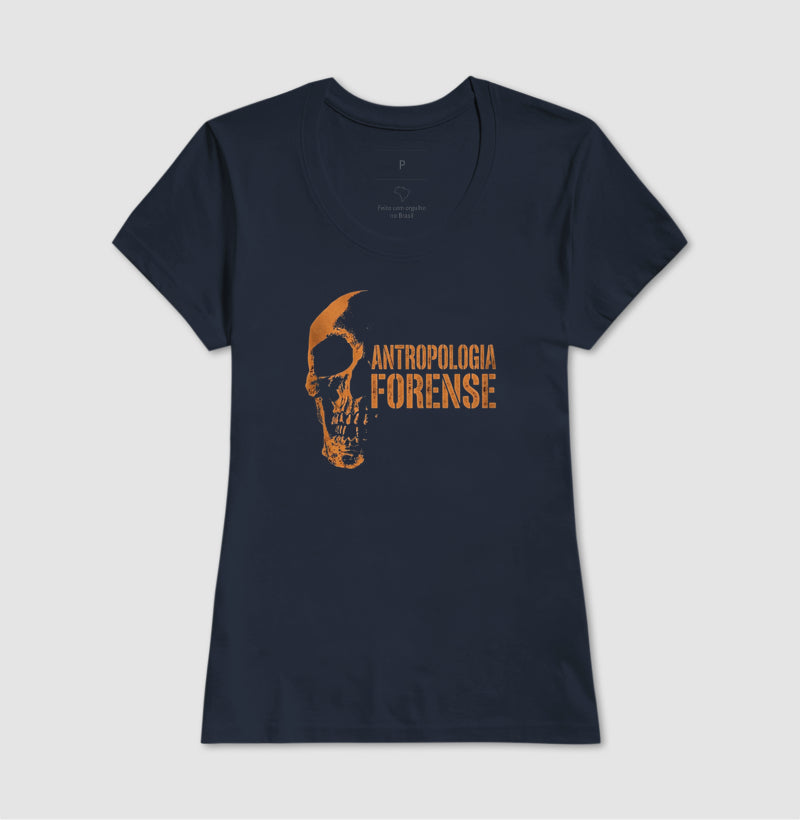 Camiseta Antropologia Forense | Os Ossos Revelam a História (Amber Style)