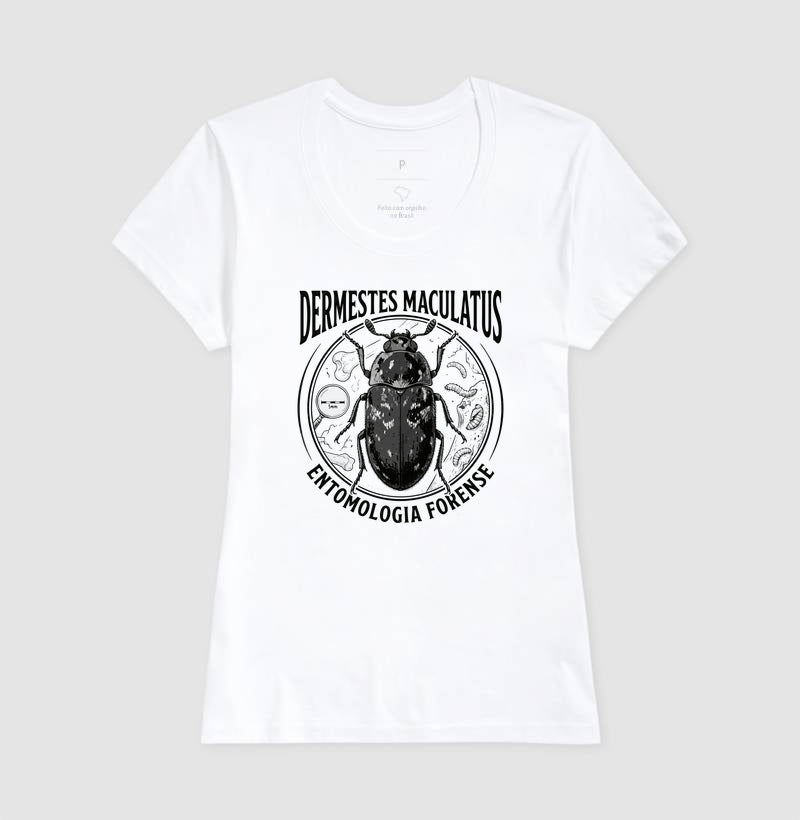 Camiseta Besouro Dermestes Maculatus | Entomologia Forense