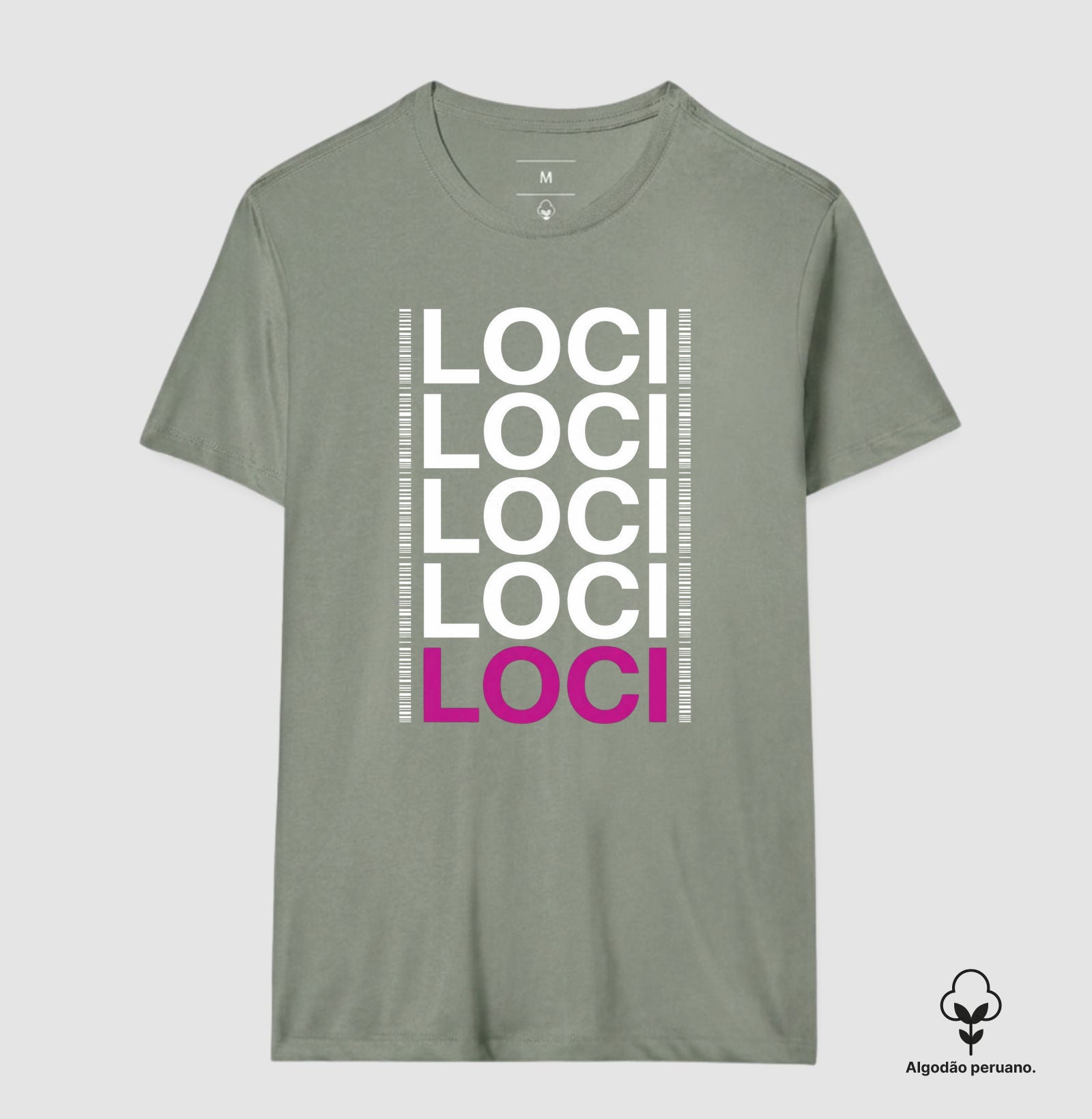 Camiseta Algodão Peruano Genética Forense "LOCI" | O Painel do DNA & Identificação Humana