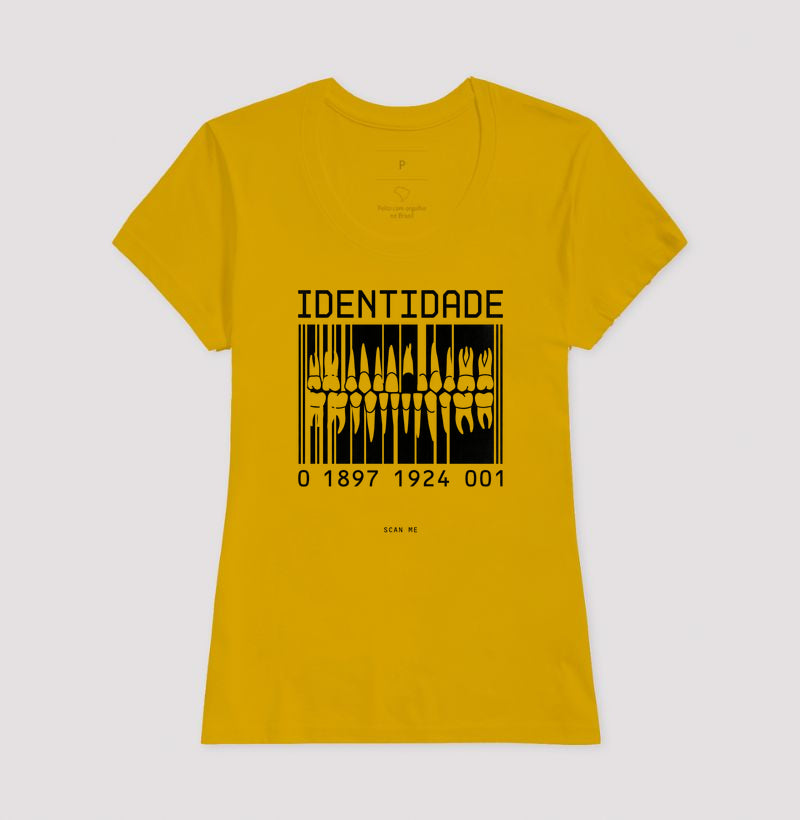 Camiseta Odontologia Forense "Identidade" | O Código Único da Dentição