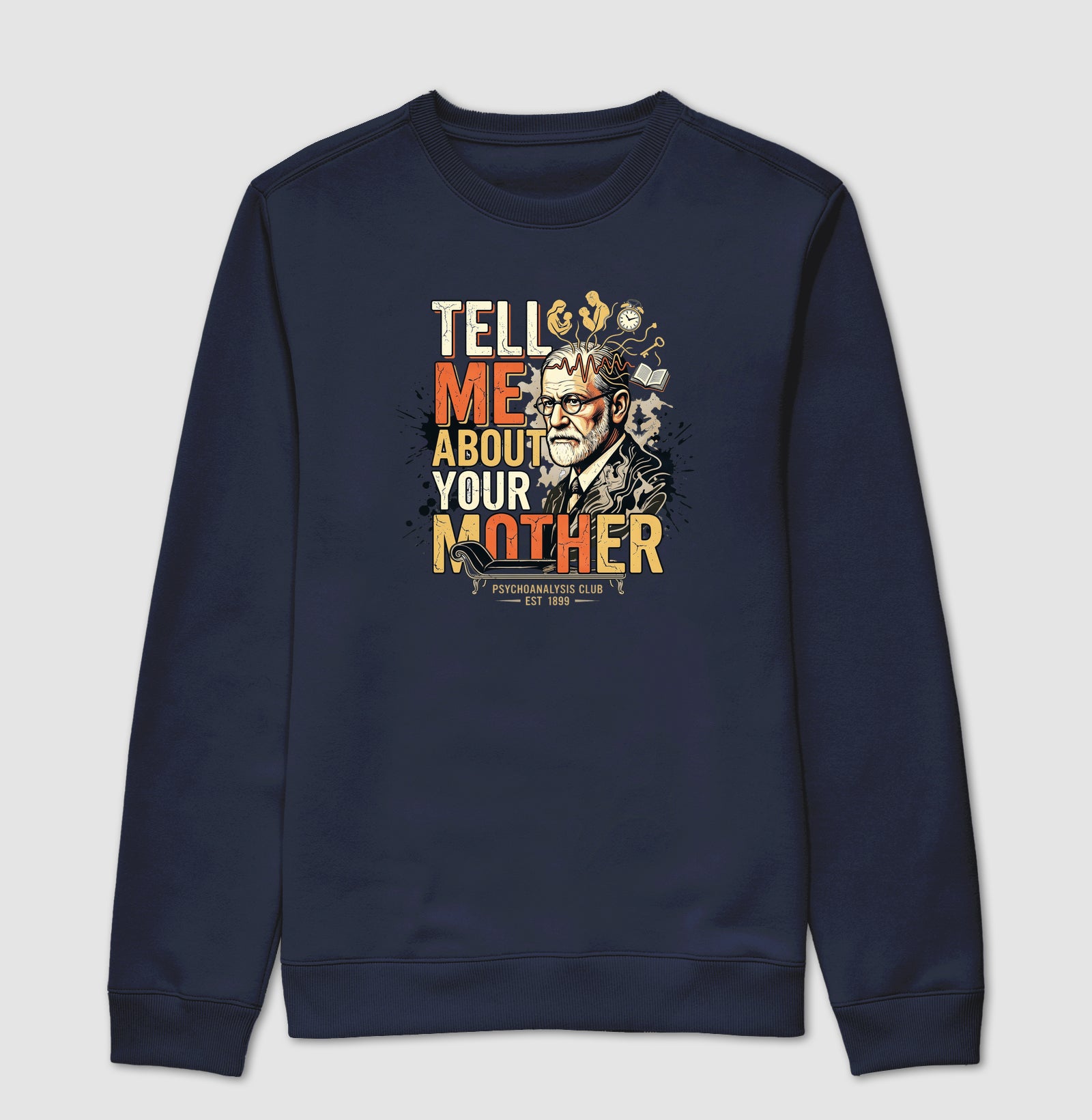 Suéter Moletom Psicanálise Freud - Tell Me About Your Mother | Vintage