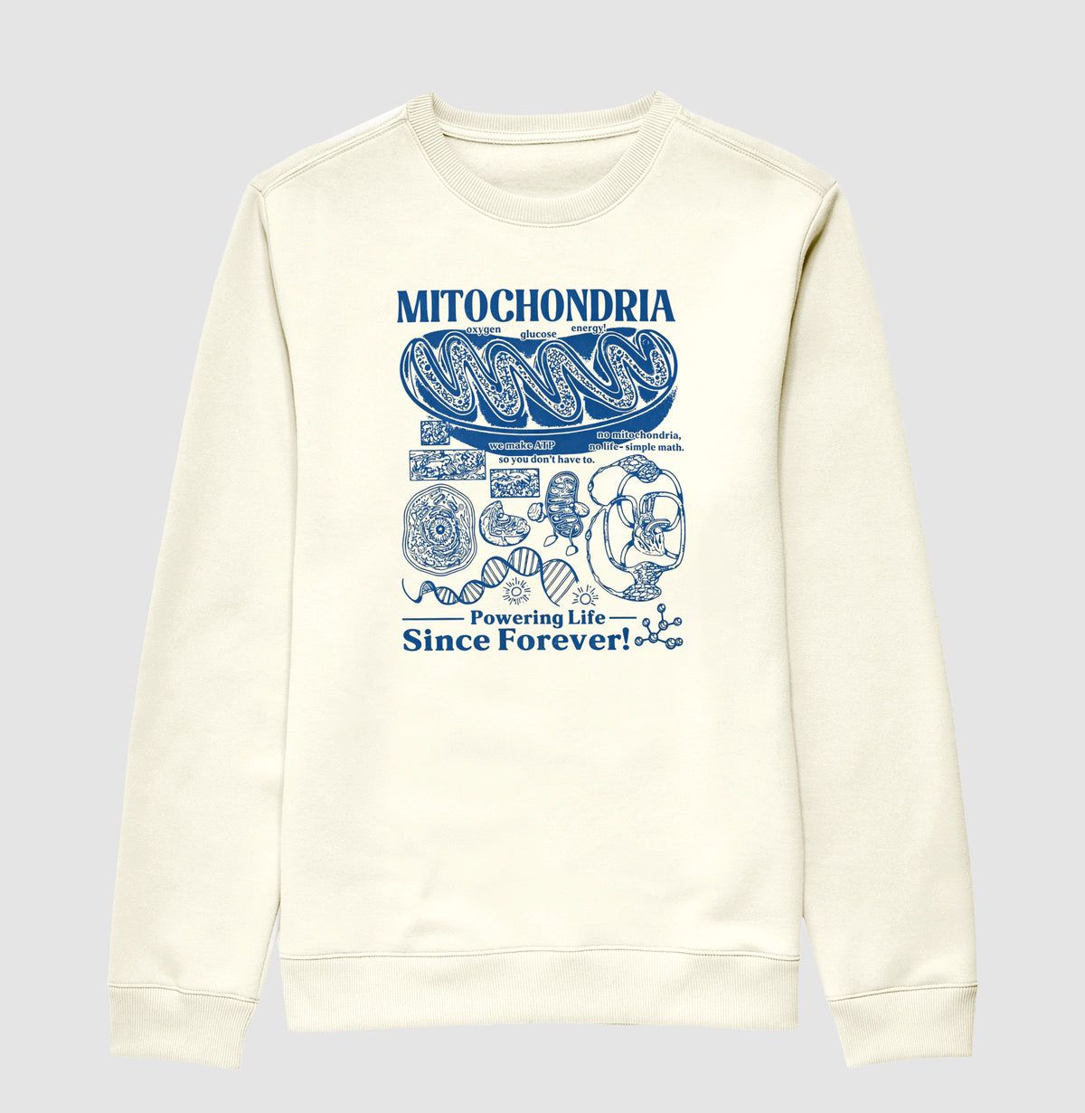 Suéter Moletom "Mitochondria: Powering Life" | A Usina de Força da Vida