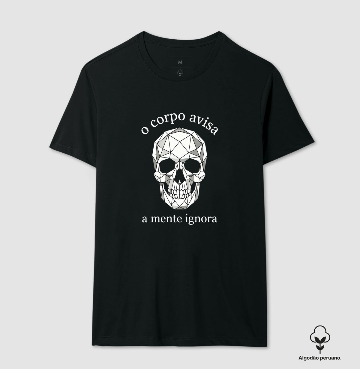 Camiseta Algodão Peruano  Medicina Legal "O Corpo Avisa" | A Verdade Anatômica