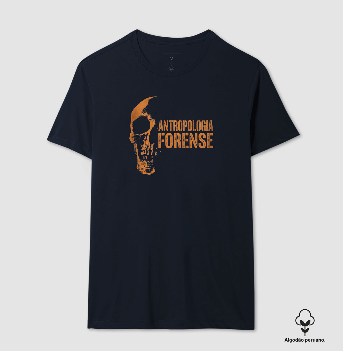 Camiseta Algodão Peruano Antropologia Forense | Os Ossos Revelam a História (Amber Style)
