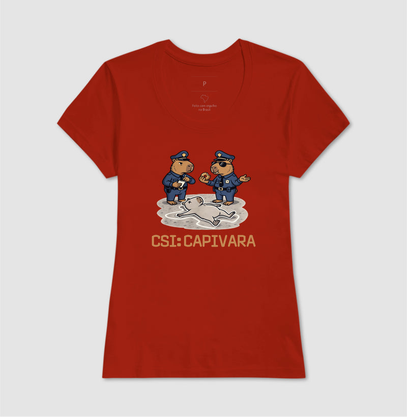 Camiseta CSI: Capivara | True Crime Brasileiro