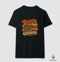 Camiseta Algodão Peruano "Respeito sua fé, faço meu trabalho com Ciência." | Estética Retro 70s