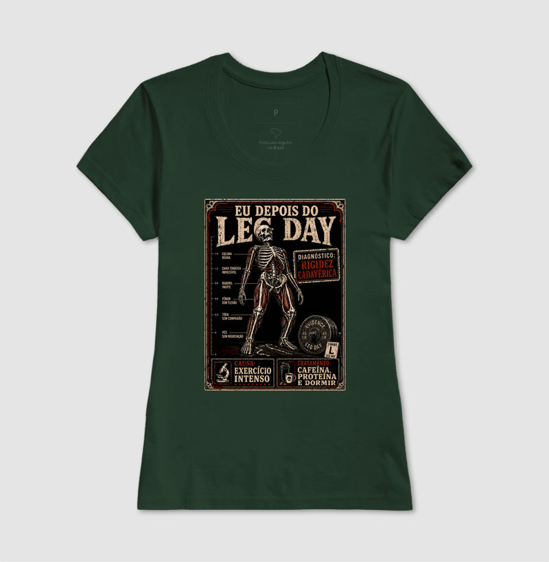 Camiseta "Diagnóstico: Rigidez Cadavérica" | O Verdadeiro Pós Leg Day