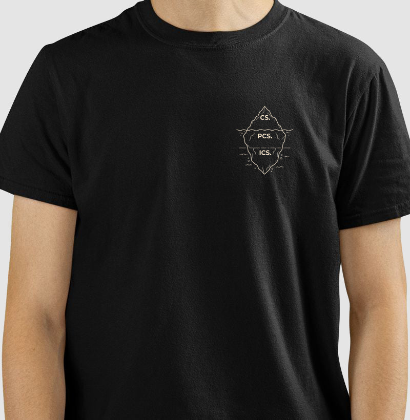 Camiseta Psicanálise Freud - Primeira Tópica (Iceberg) | Minimalista
