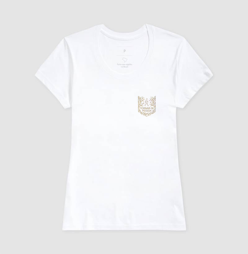 Camiseta Humanismo Carl Rogers - Tornar-se Pessoa | Minimalista Pocket Print