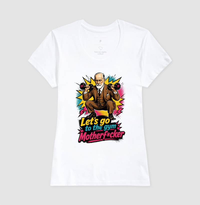 Camiseta "Freud na academia" | O Equilíbrio entre o Ego e o Id