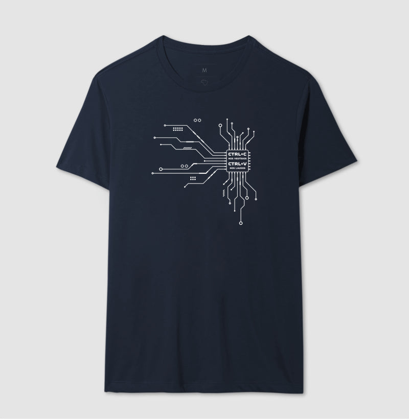 Camiseta Perícia Digital "CTRL+C nos Vestígios" | O Microchip do Laudo