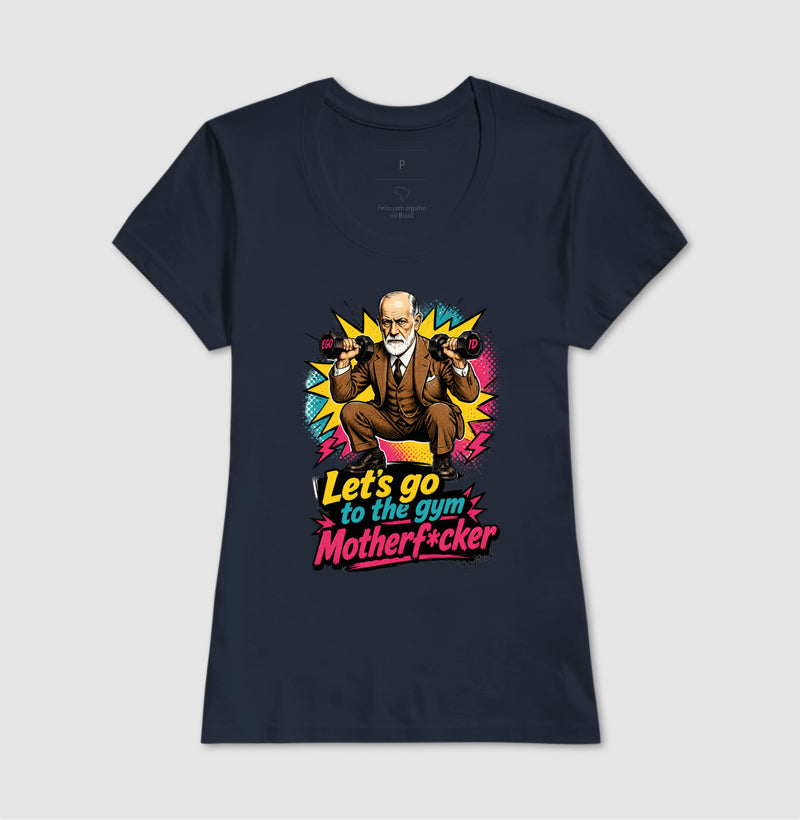 Camiseta "Freud na academia" | O Equilíbrio entre o Ego e o Id