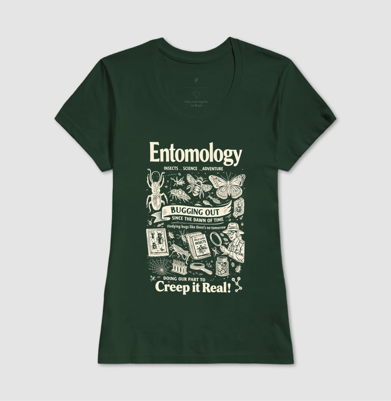 Camiseta "Entomology: Creep It Real" | A Ciência dos Insetos