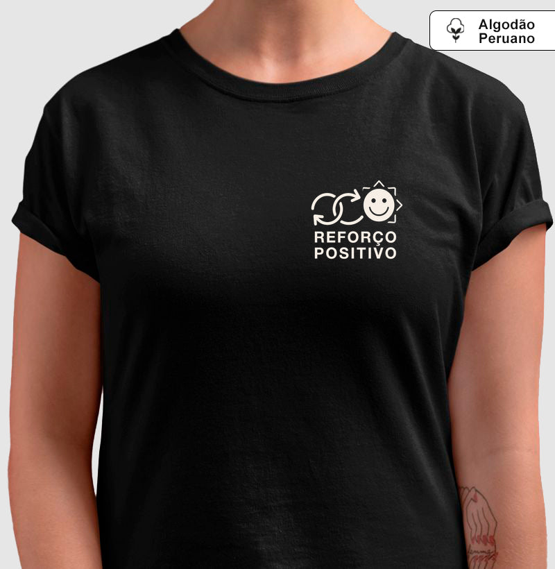 Camiseta Algodão Peruano Behaviorismo Skinner - Reforço Positivo | Ilustração Line Art