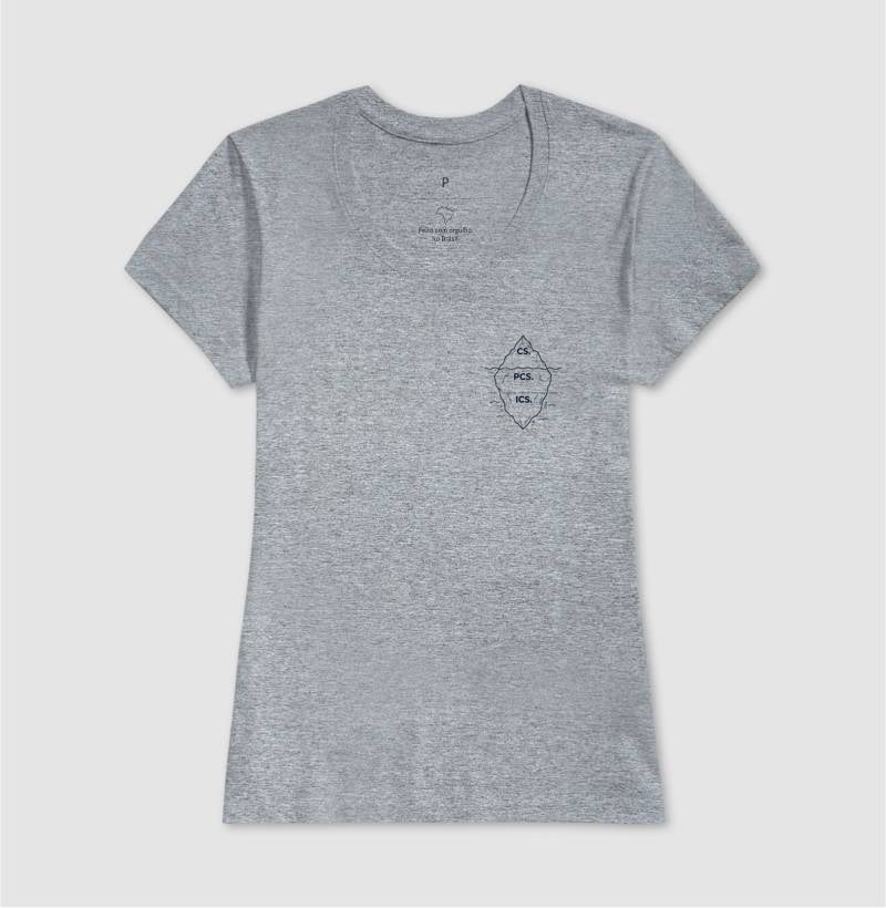 Camiseta Psicanálise Freud - Primeira Tópica (Iceberg) | Minimalista