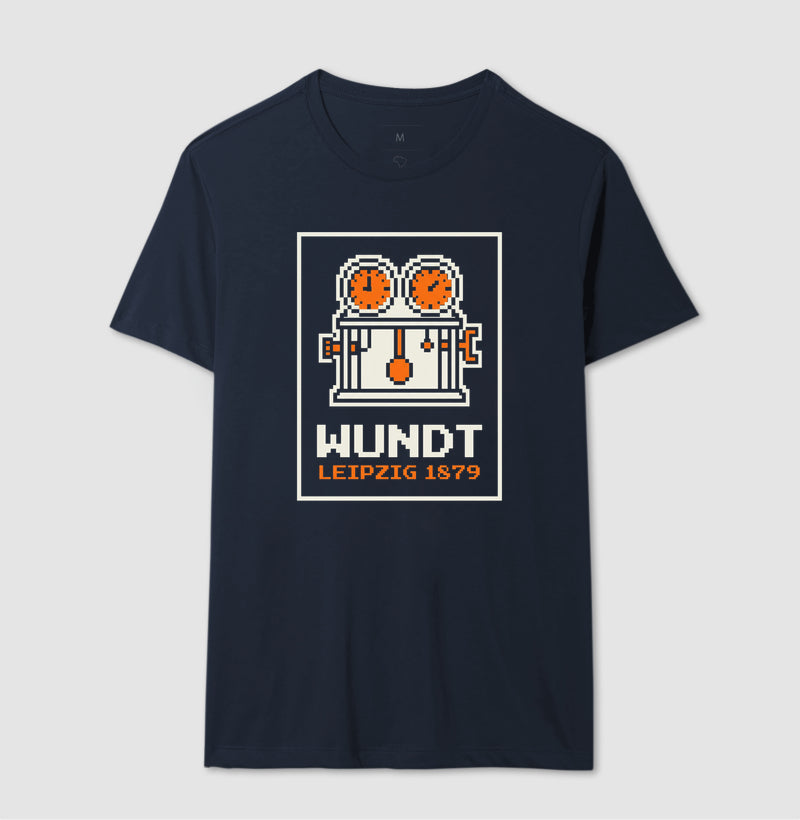 Camiseta Psicologia "Wundt: Leipzig 1879" | 8-Bit Pixel Art