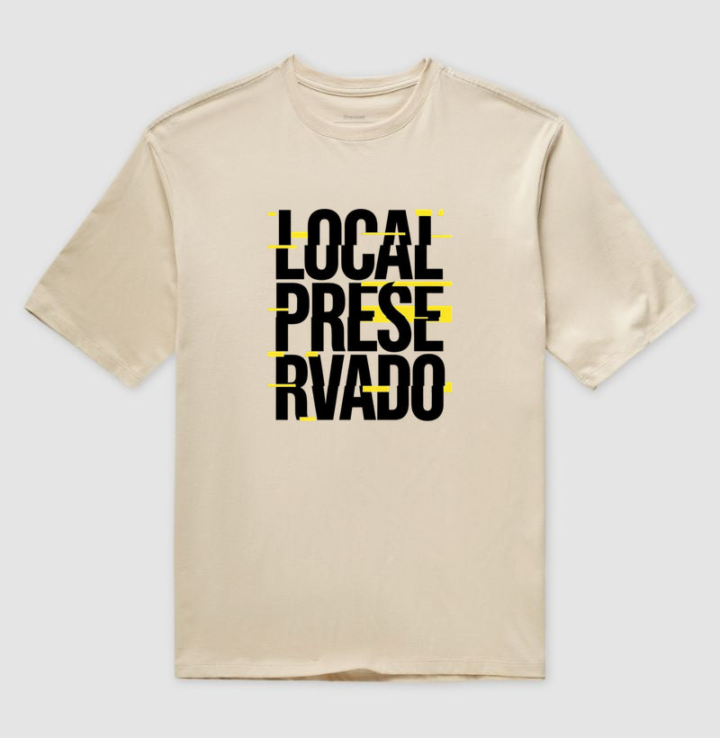 Camiseta Oversized "Local Preservado" | Perícia Criminal & Estilo Urbano