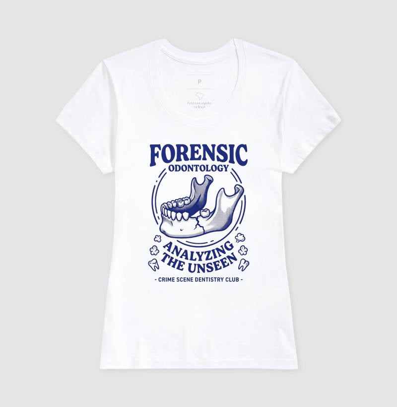 Camiseta Odontologia Forense "Analyzing The Unseen" | Crime Scene Dentistry Club