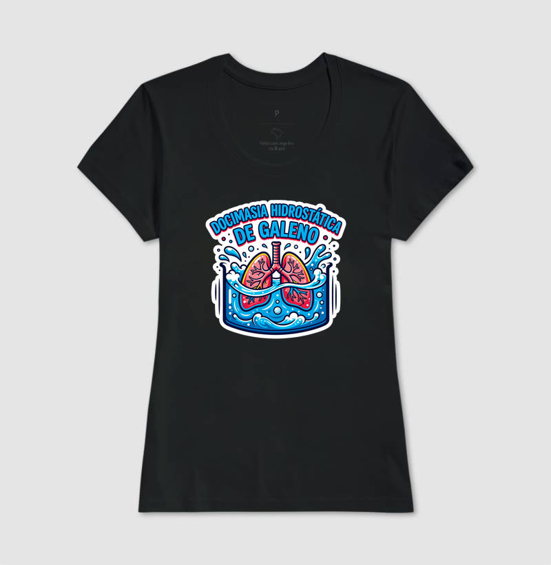 Camiseta Medicina Legal "Docimasia de Galeno" | O Teste do Primeiro Fôlego