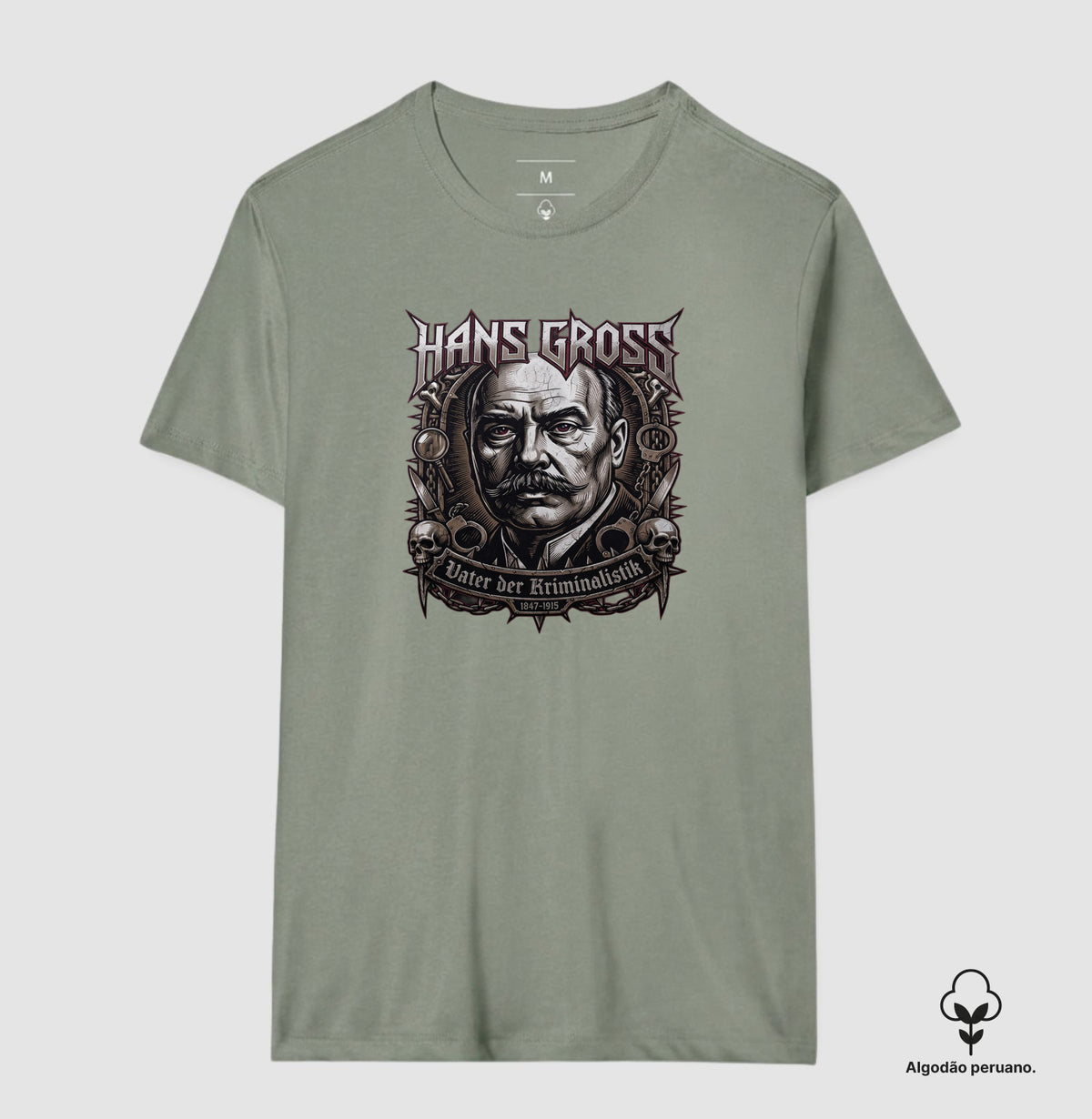 Camiseta Algodão Peruano Hans Gross | Vater der Kriminalistik