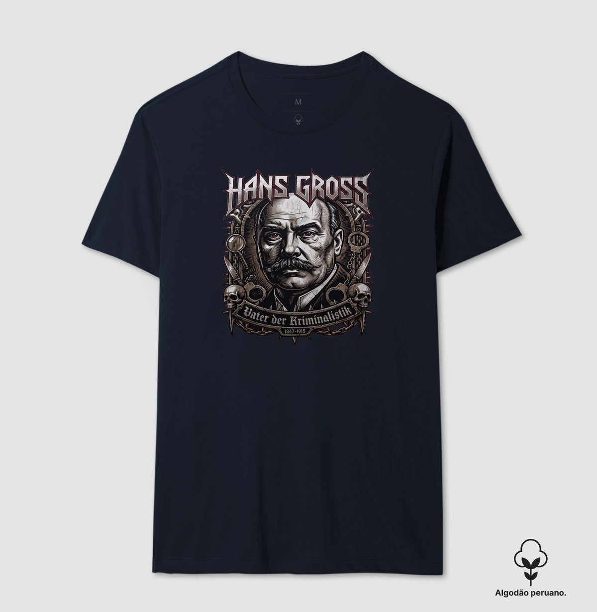 Camiseta Algodão Peruano Hans Gross | Vater der Kriminalistik