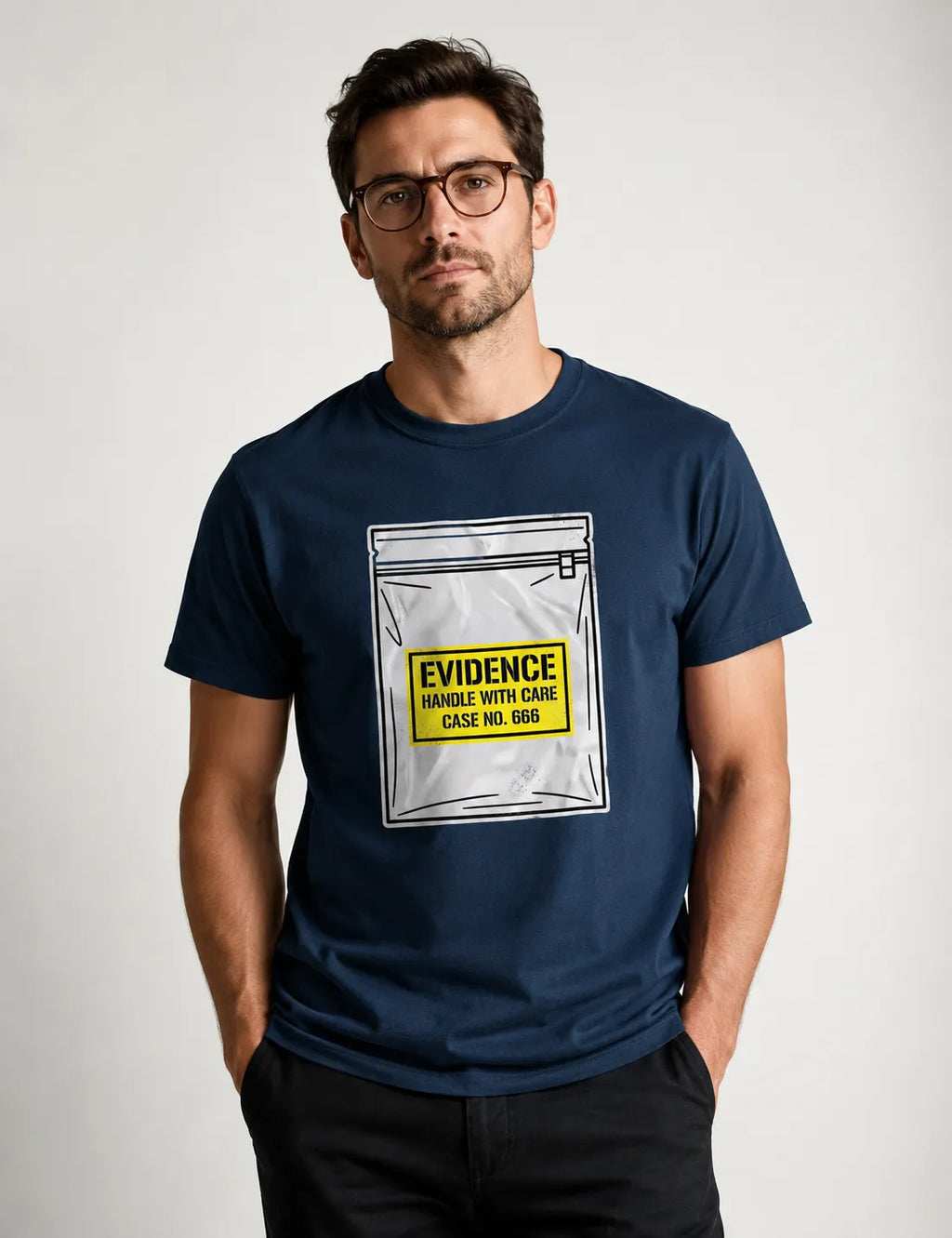 Camiseta True Crime "Evidence Bag" | Caso Nº 666