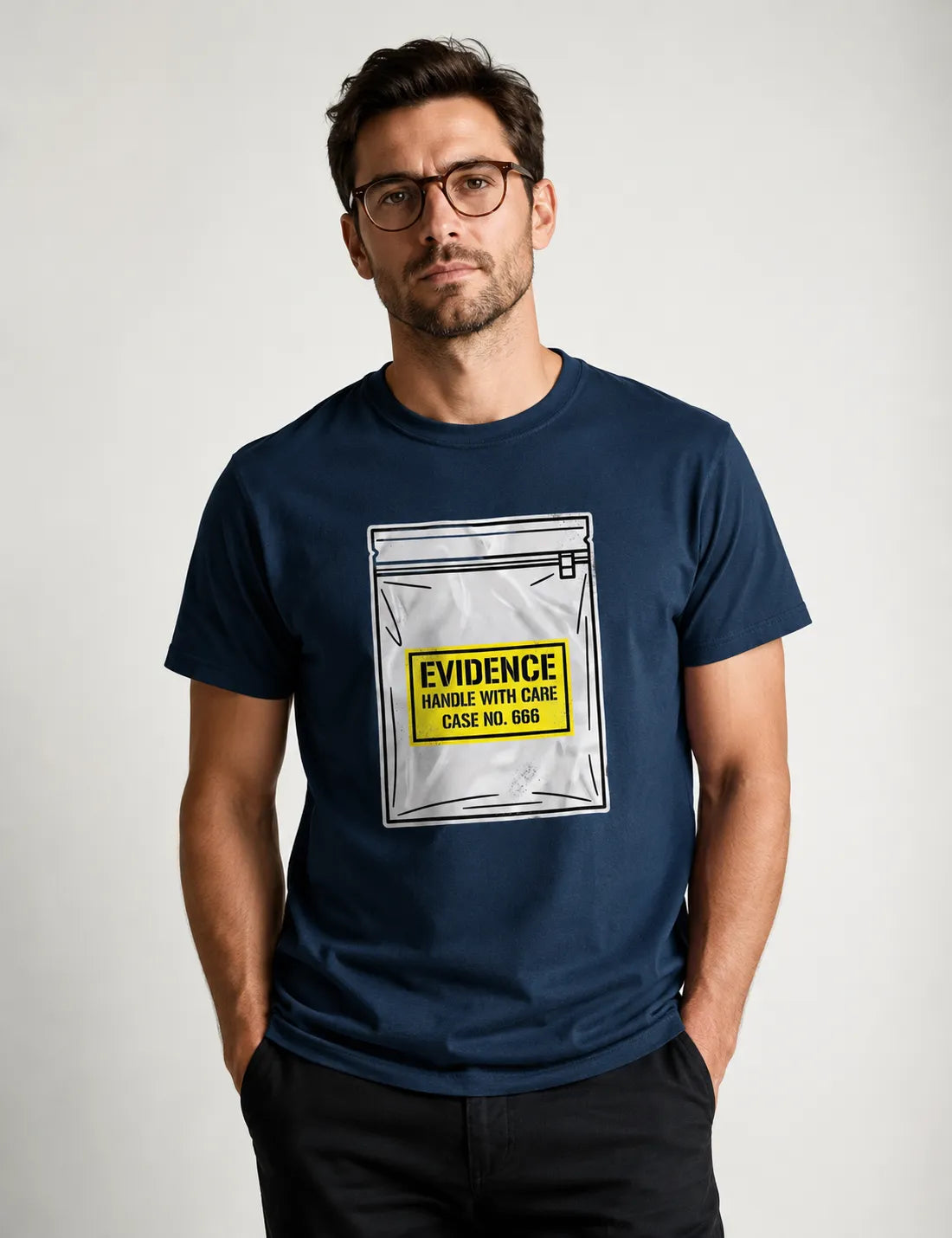Camiseta True Crime "Evidence Bag" | Caso Nº 666