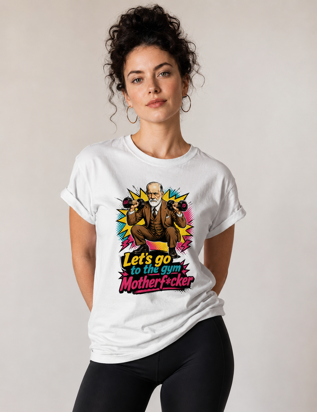 Camiseta "Freud na academia" | O Equilíbrio entre o Ego e o Id