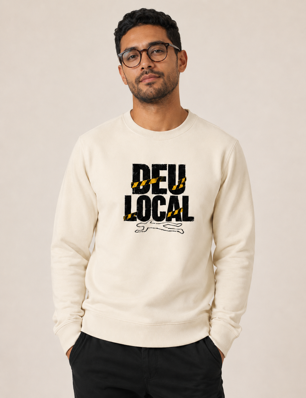 Suéter Moletom Criminalística "Deu Local" | O Pesadelo do Fim de Plantão