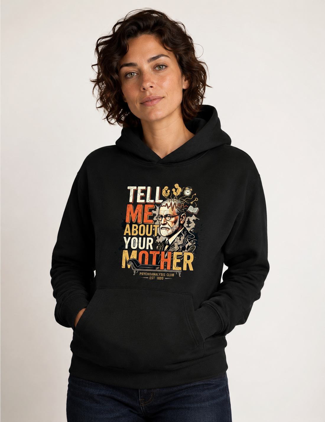 Hoodie Moletom Psicanálise Freud - Tell Me About Your Mother | Vintage