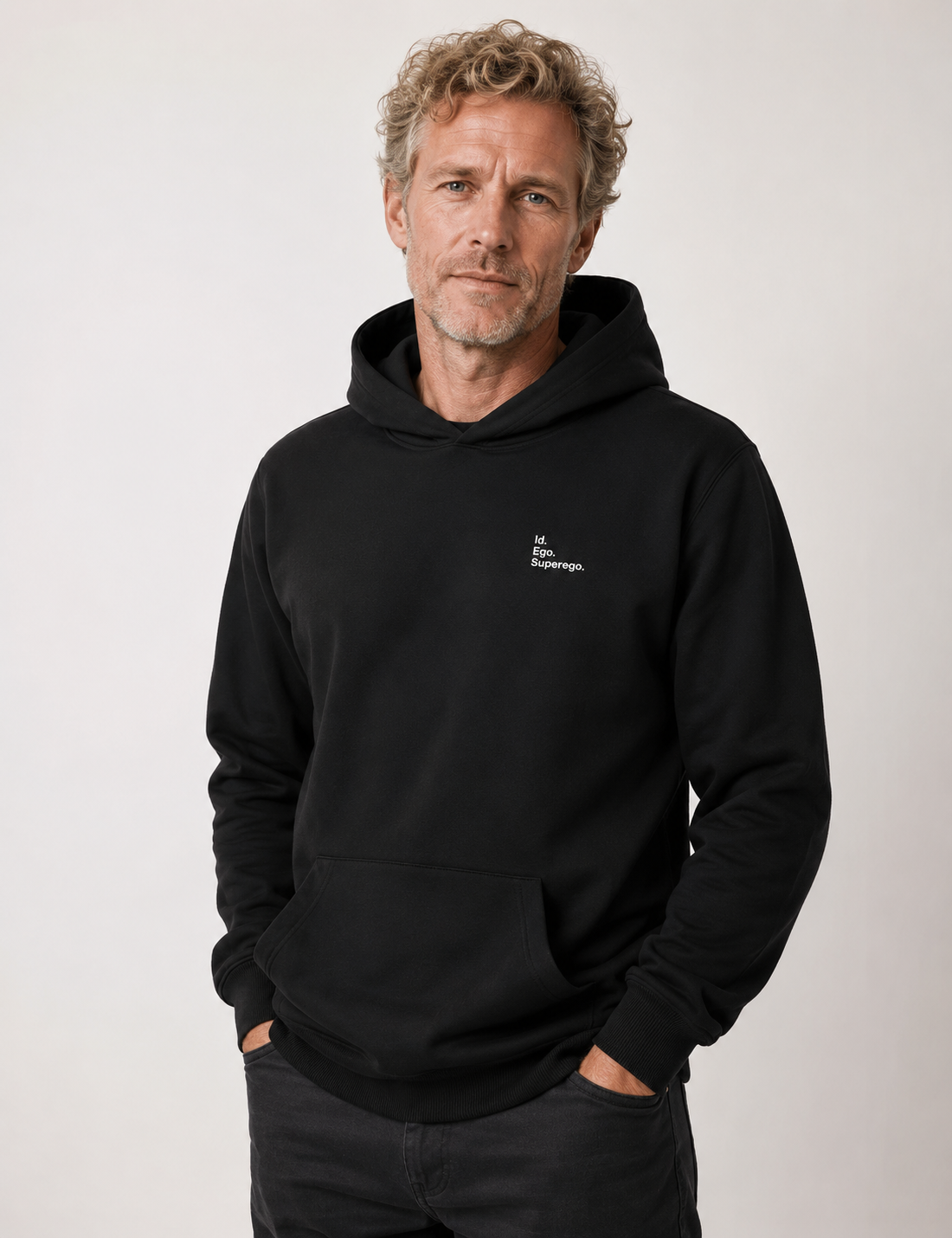Hoddie Moletom Psicanálise Freud - Id. Ego. Superego. (Segunda Tópica) | Minimalista