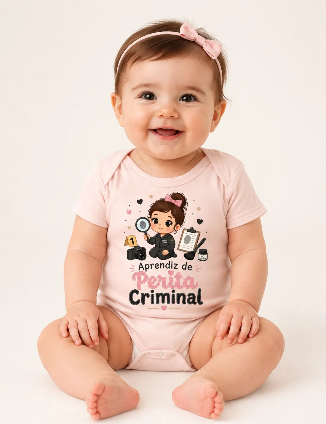 Body Infantil "Aprendiz de Perita Criminal" | A Pequena Investigadora
