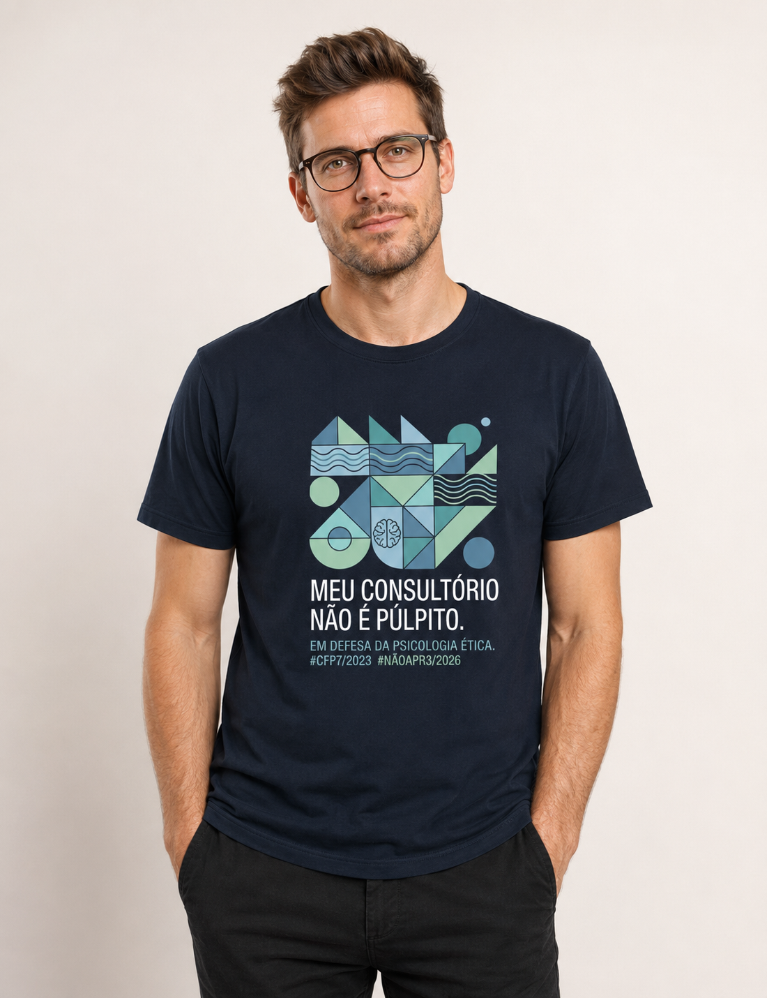 Camiseta "Meu Consultório Não É Púlpito" | Em Defesa da Psicologia Ética e Laica
