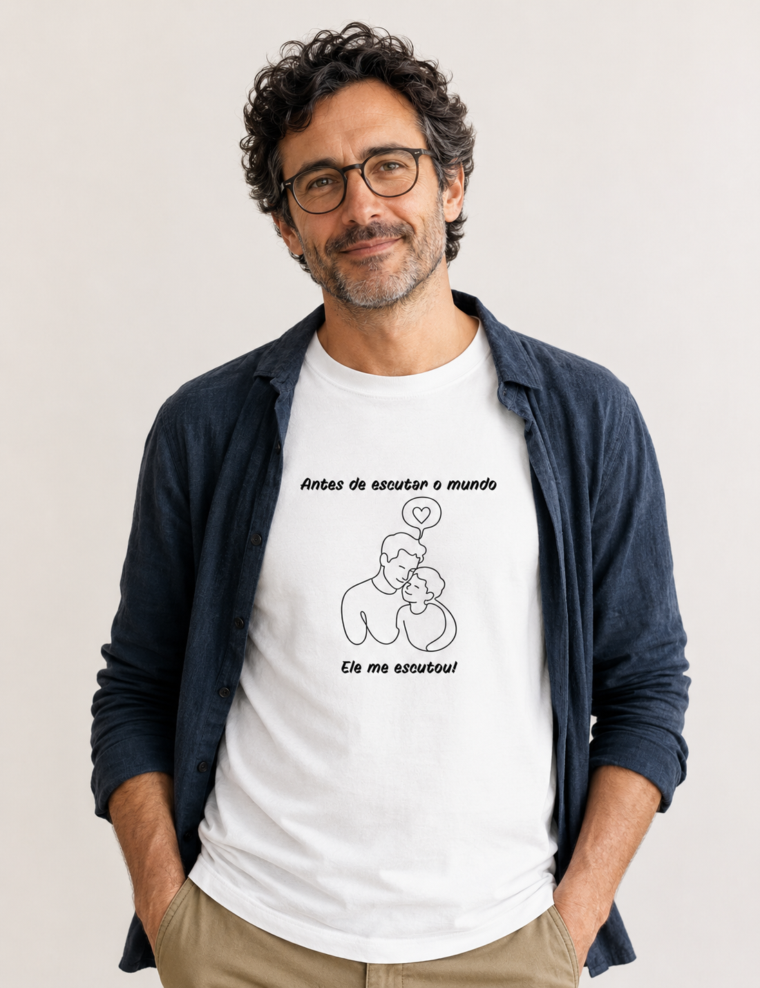 Camiseta "Antes de Escutar o Mundo" | Pais que escutam