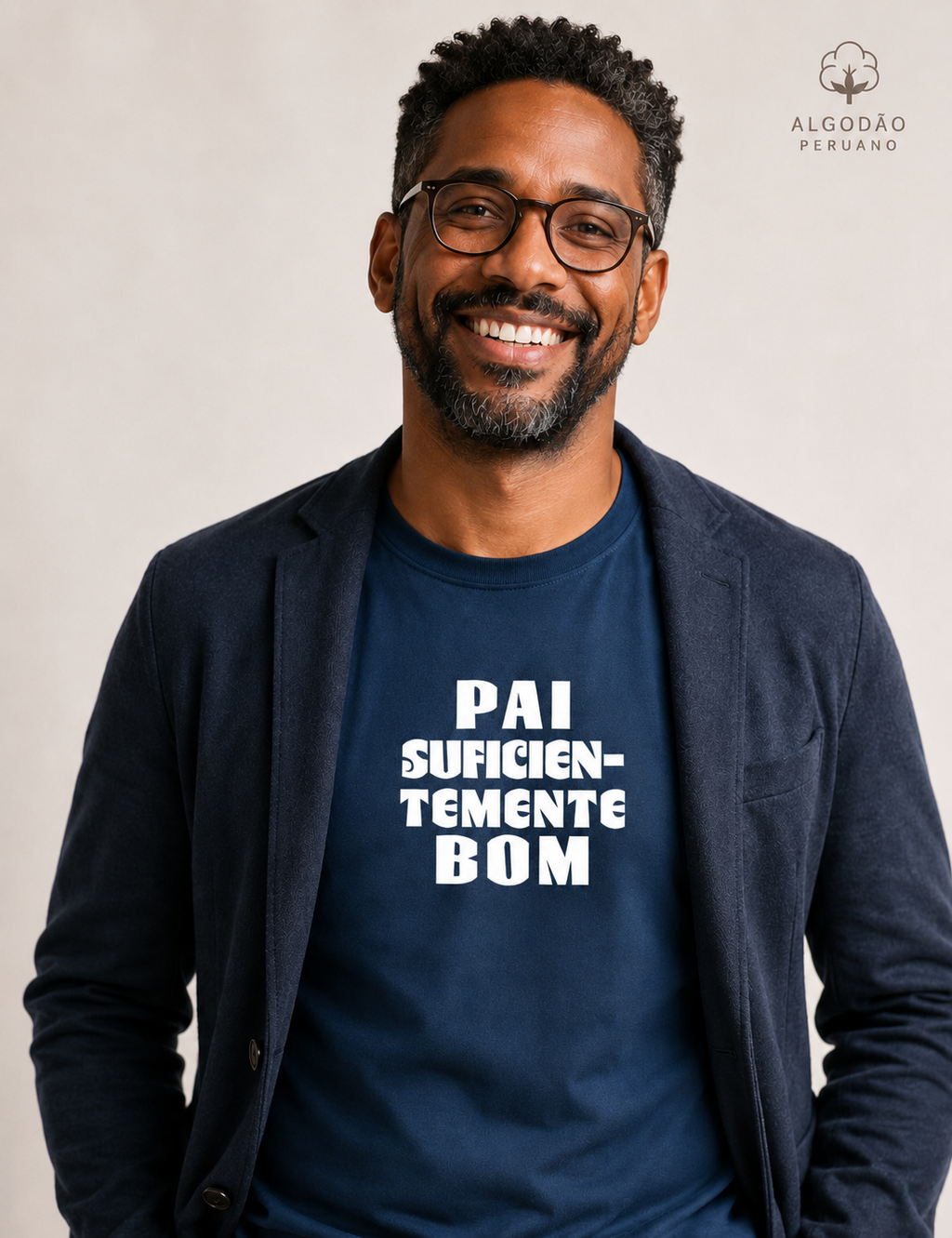 Camiseta Algodão Peruano Psicanálise "Pai Suficientemente Bom" | Conceito Winnicottiano