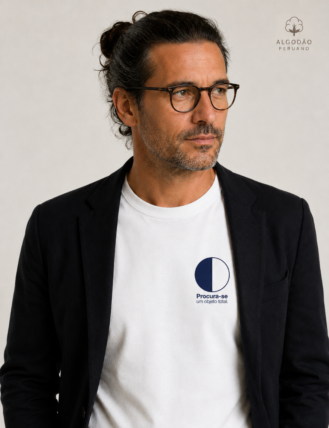 Camiseta Algodão Peruano Psicanálise Melanie Klein - Procura-se um Objeto Total | Minimalista Geométrica