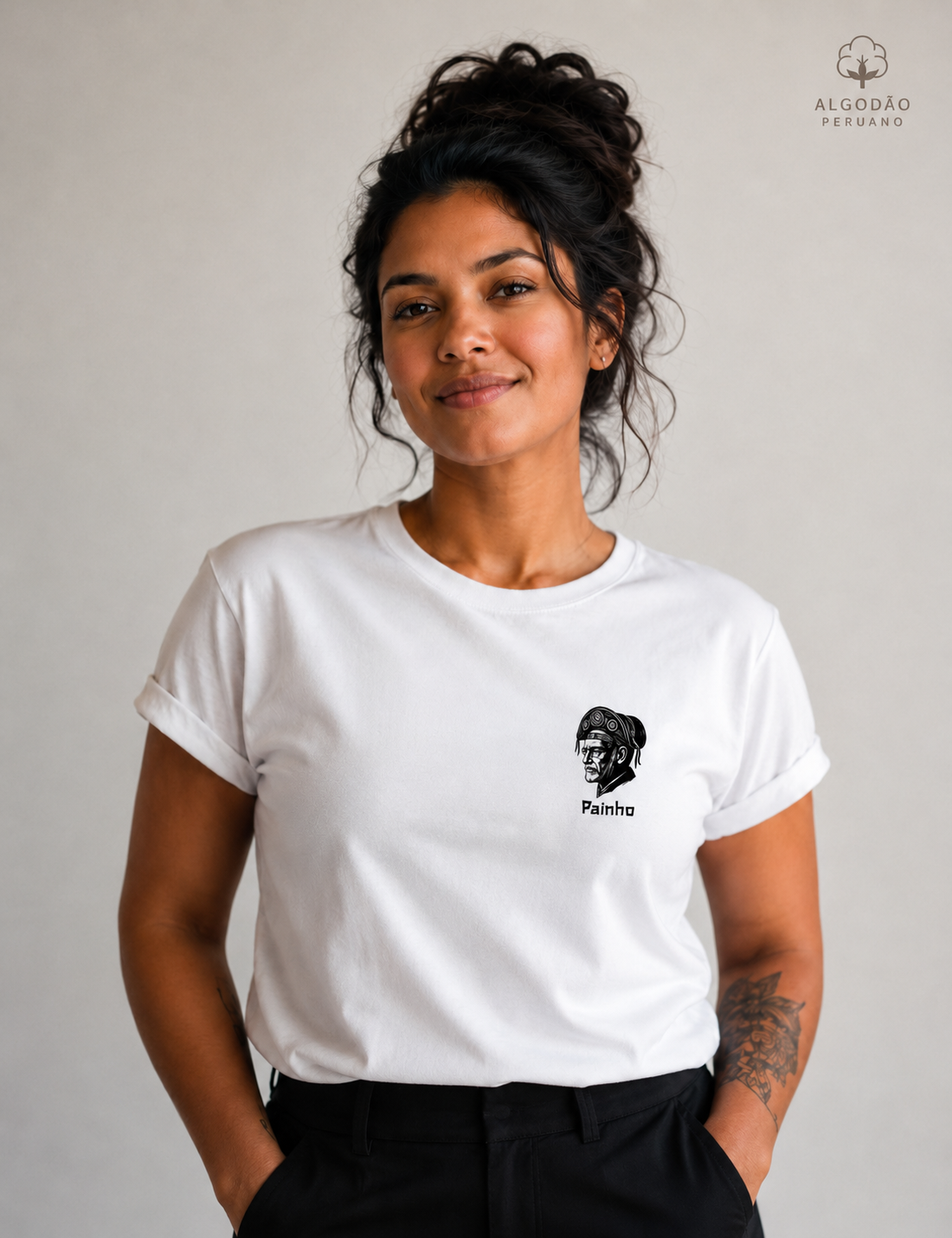 Camiseta Algodão Peruano Psicanálise Freud "Painho" Cangaceiro | Pocket Print