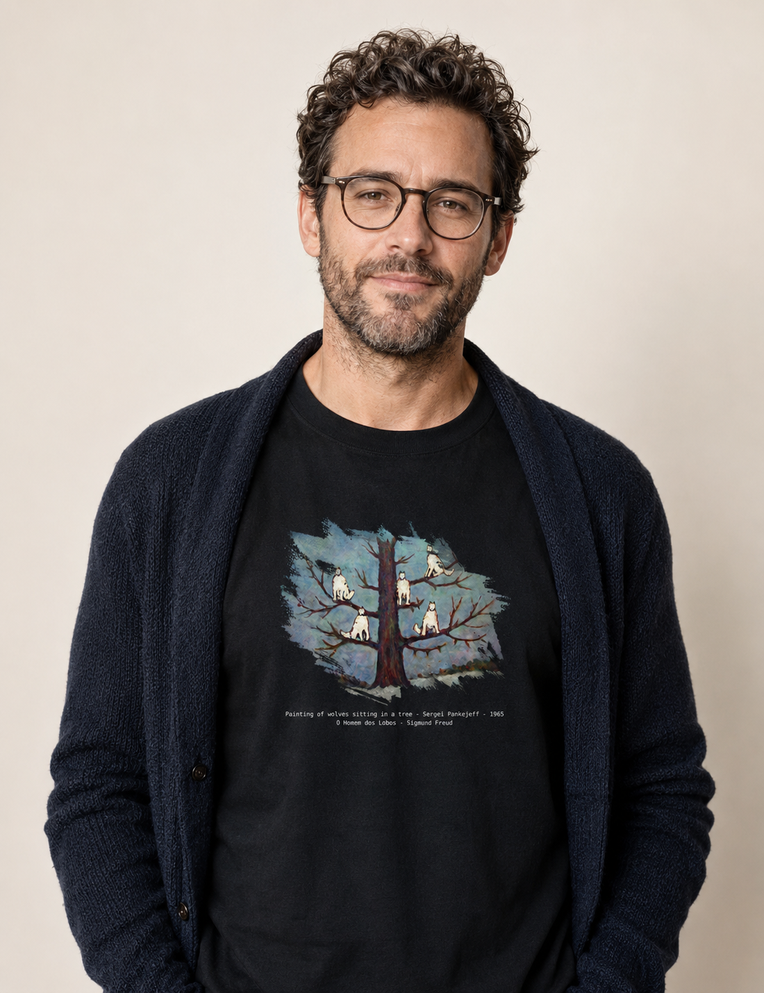 Camiseta "O Homem dos Lobos" | O Caso Clínico de Freud