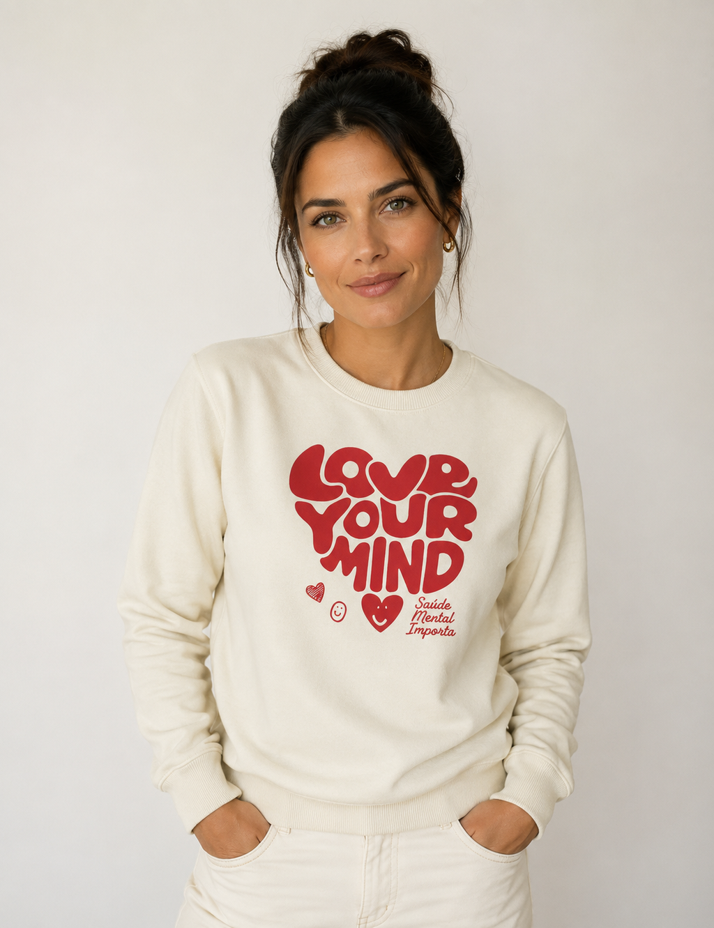 Suéter Moletom "Love Your Mind" | Saúde Mental Importa